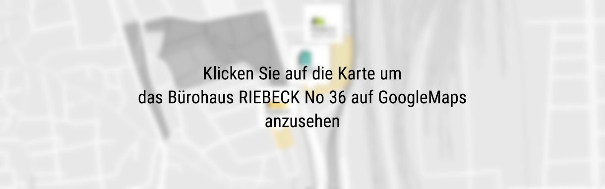 Klicken Sie auf die Karte umdas Bürohaus RIEBECK No 36 auf GoogleMaps anzusehen